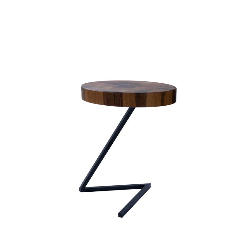 Zen Table, End Grain Walnut;Black