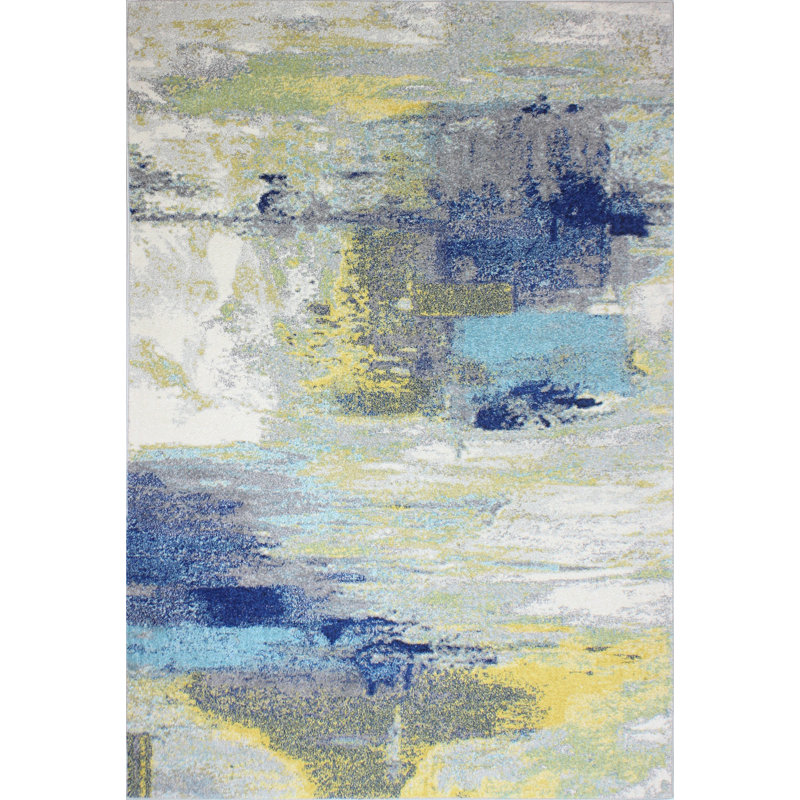 Abstract Indoor Rug, Runner 2'6" x 8'