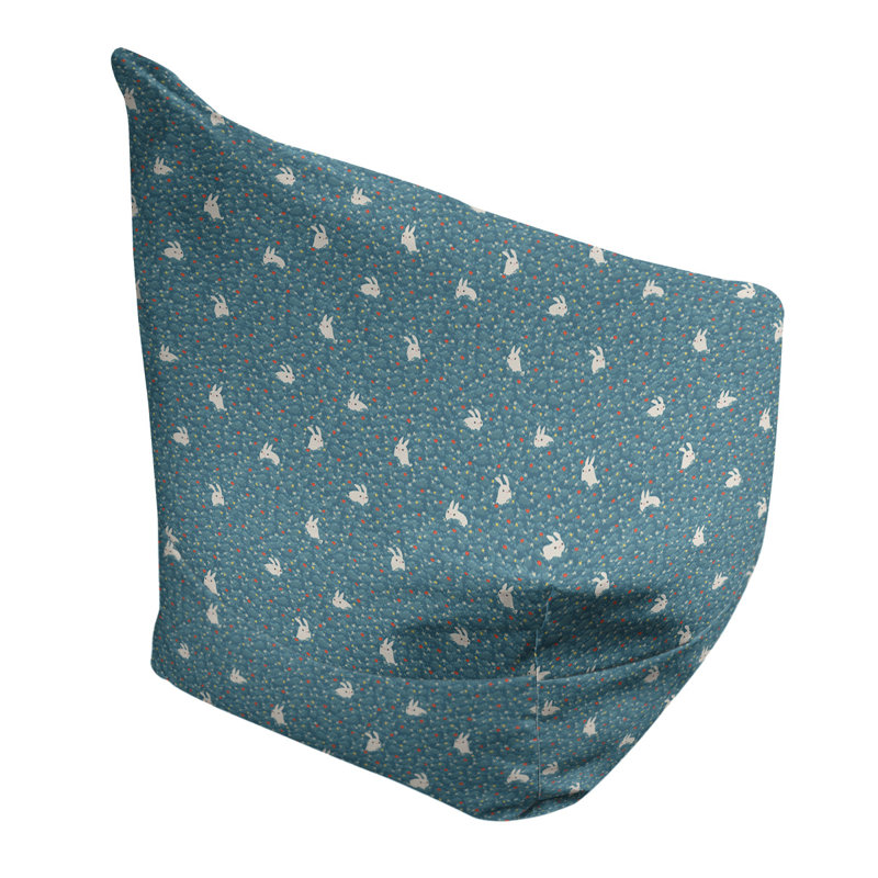 Petite chaise à sacs à billes & Leffel, H 86 po x l 27 po x P 43 po, Rembourrage poly, Bleu