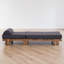 Chaise longue d'extérieur, dossier réglable à 3 positions, bois massif, structure linéaire épurée, patio contemporain-885180941