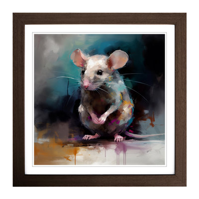 Mouse Gestural Art No.2 - Framed Print