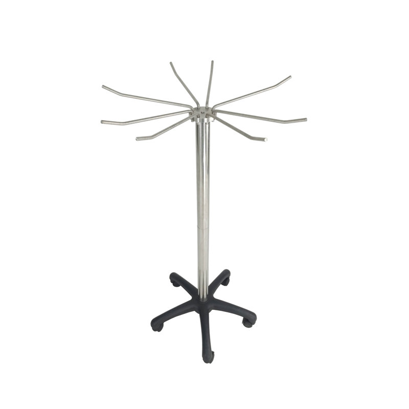 Lead Apron Rack MRI X-Ray Protective Cover Mobile Rack with Wheels Stainless Steel Construction Non-Magnetic