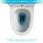 Dual Flush Ceramic Toilet With Long-Lasting Durability And Stable Flushing Function High Material Lid
