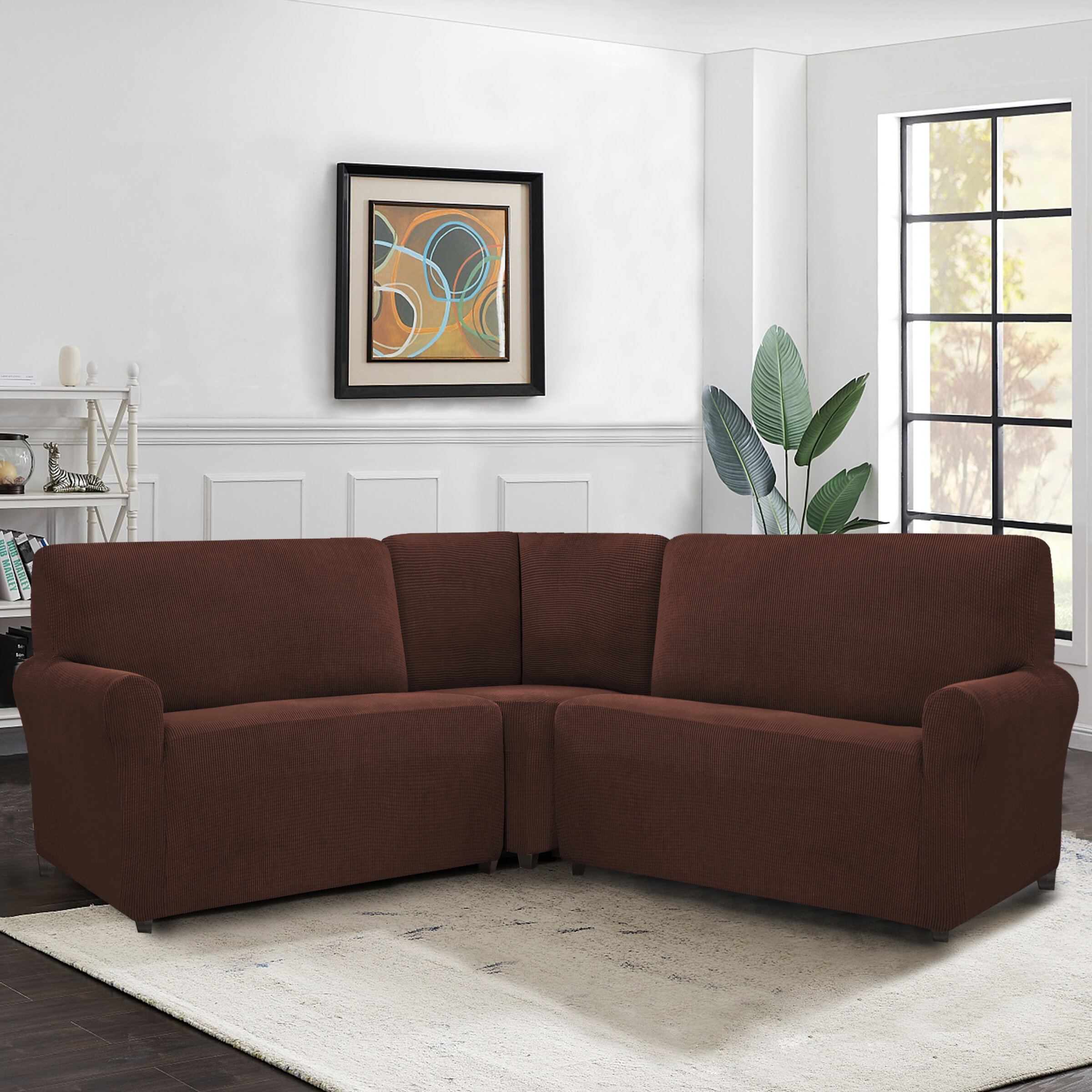 Homestyles by Sure Fit Stretch T-Cushion Sofa Slipcover