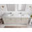 Aberdeen 84'' Double Bathroom Vanity with Quartz Top-94240493-94240505