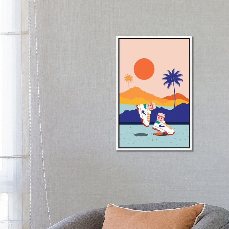 California Bounce - Print on Canvas, White Framed, 66.04 cm H x 45.72 cm W