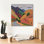  «Wanaka Valley» par Jenny Wantuch, art mural sur toile, 18 po x 18 po
