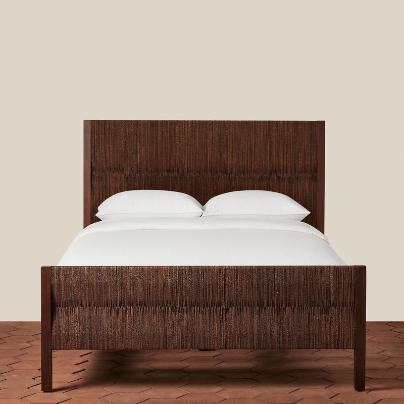 Textura Bed in Dark Brown, Queen