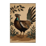 Washable Common Pheasant Birds Area Rug