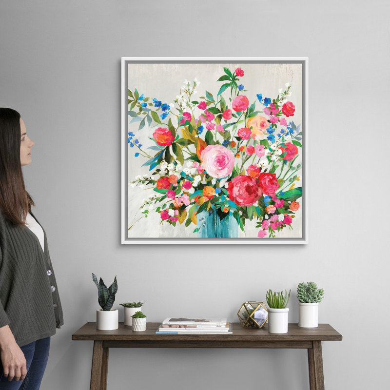 « Fresh commencements » par Allison Pearce, reproduction d’art sur toile, H 32 po x l 32 po x P 1,75 po, Cadre blanc