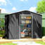 Outsunny 7.7 x 5.6ft Metal Garden Shed with Ventilation Slots-123219669