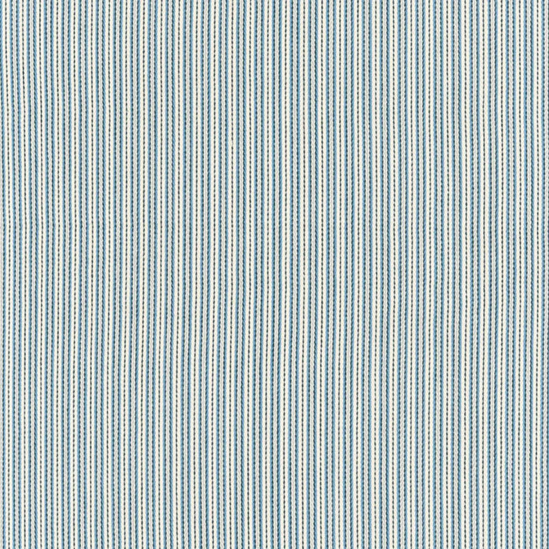 Baker Cotton Stripe Fabric, Blue