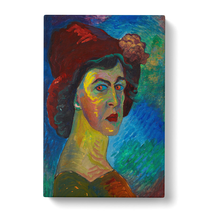 Self-Portrait by Marianne Von Werefkin - Wrapped Canvas, 50cm H x 35cm W x 3cm D