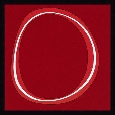 Red Circle Print by Alex Dunn