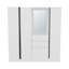Armoire avec portes doubles, tringle suspendue et tablettes intérieures