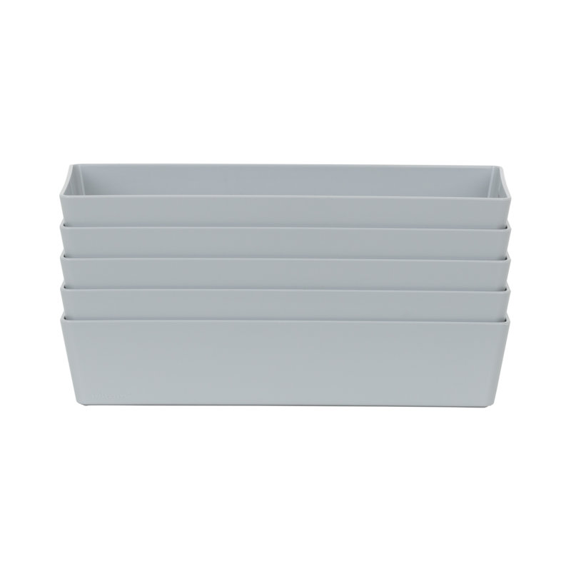 Wham 2.01 Studio Basket Rectangular Pack of 5 Cool Grey