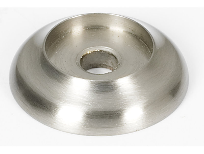 Metal Knob Backplate, Satin Nickel