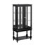 Vitrine lumineuse avec espace de rangement ouvert-1166935162