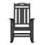 Ensemble de 2 chaises berçantes d'extérieur en PEHD d'extérieur résistantes aux intempéries-1820155577
