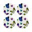 Butterflies Vegan Leather Round Placemats-118302023