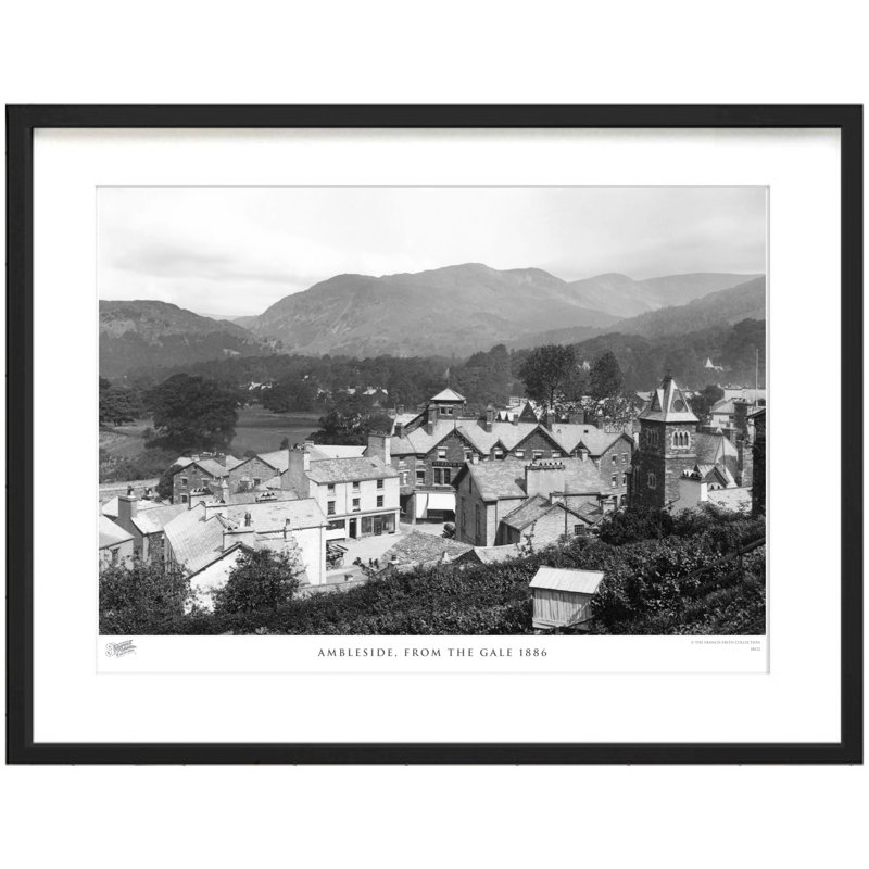 Ambleside, From The Gale 1886 by Francis Frith - Single Picture Frame Print, 45cm H x 60cm W x 2.3cm D