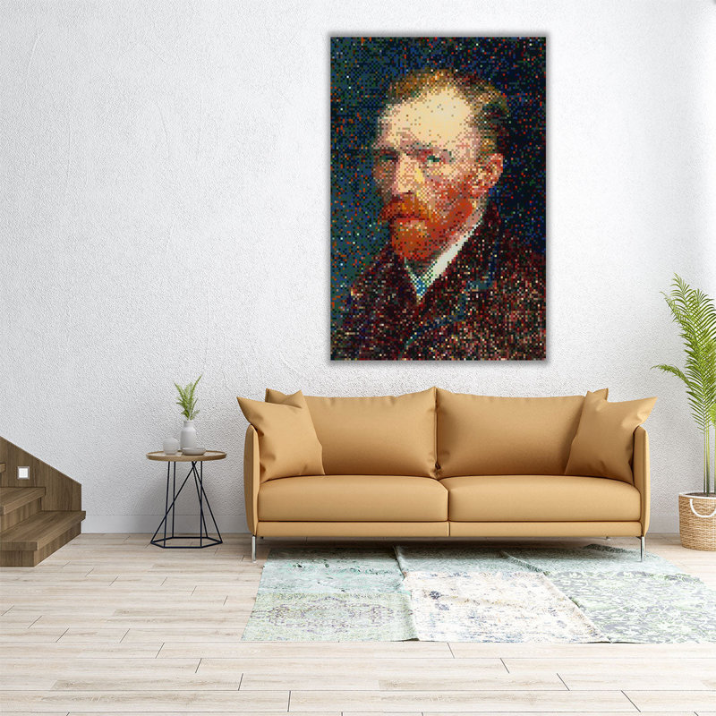 Famous Pixel Portraits III - reproduction d'art sur toile, H 48 po x l 32 po