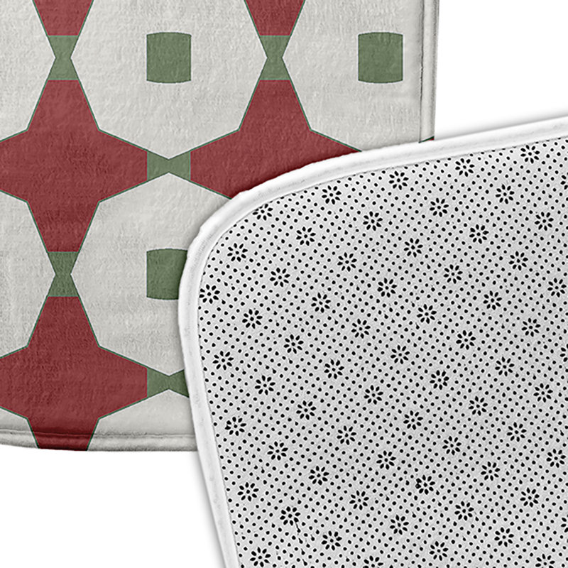 Tapis de bain GGG, L 21 po x L 34 po, Rouge
