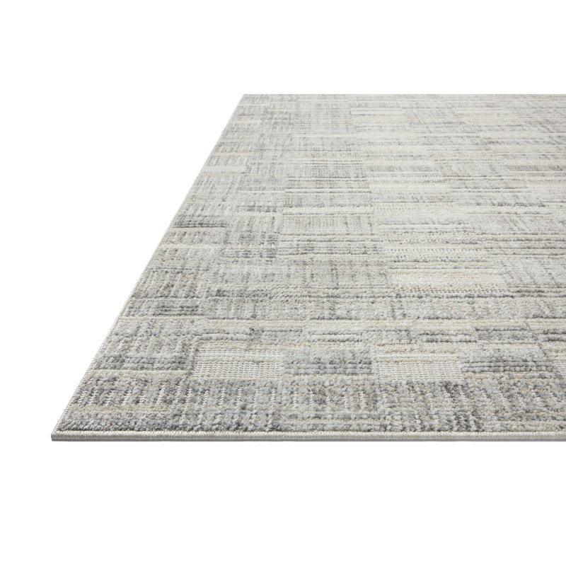Tapis granit / avoine Loloi Tibo, Granit / avoine, 18" x 18" Sample