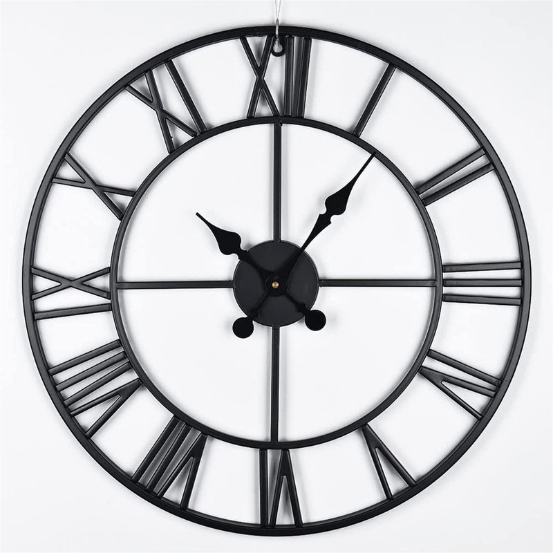 Azzitta Metal Wall Clock, 60cm H x 60cm W x 6cm D