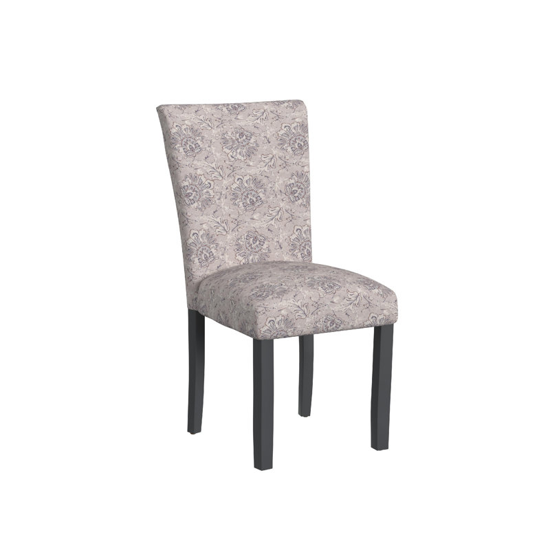 Chaise parsons rembourrée Michaelson , Brun, Mélange de polyester brun floral