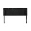 Tête de lit très grande / très élégante: motif gaufré, bords passepoilés, hauteur ajustable de 48,5 à 53 po, lit élégant en tissu d'ameublement gris anthracite, accessoire en tissu-760271737