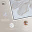 Pivoine blanche en relief, reproduction d'art sur toile par Art Remedy, cadre blanc, 30 x 30-1583928846-1583928844