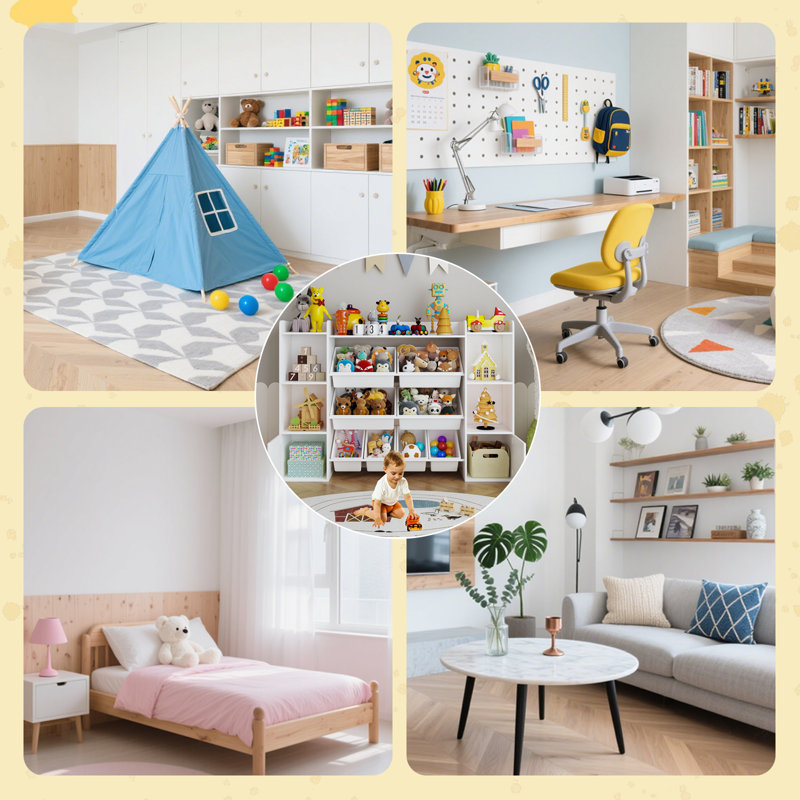 95cm H X 135cm W Other Toy Storage Kids Bookcase, White
