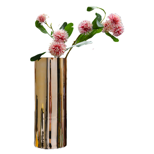 Gonta Glass Table Vase, Medium, Gold