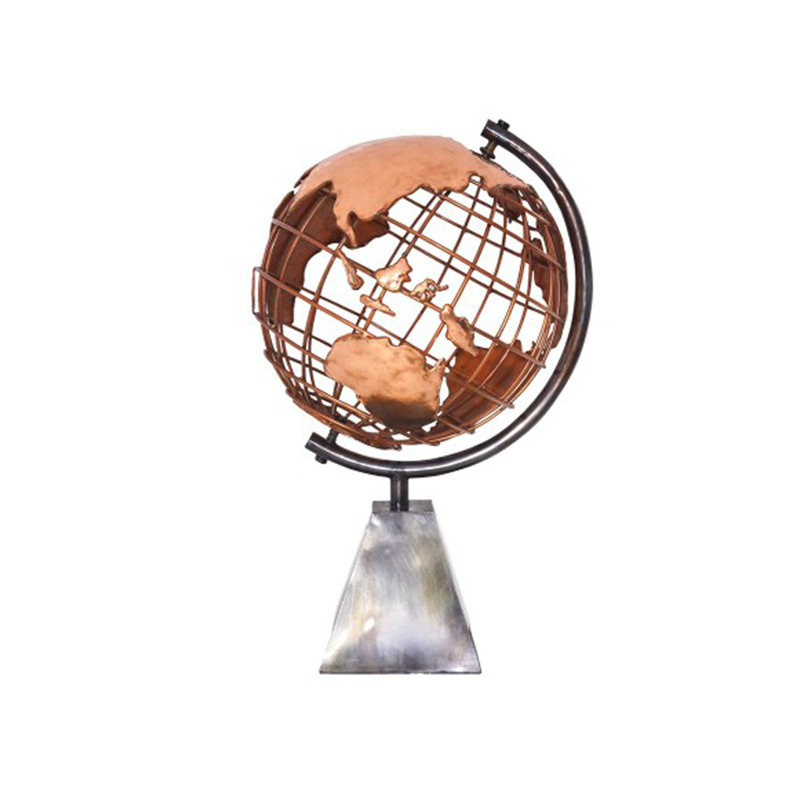 Globe terrestre en laiton Bourdon