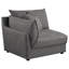 Canapé modulaire noir 5 pièces