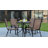 Elgin 5 Piece Patio Dining Set - Glass Table, 4 Flex Stack Chairs-1863243124
