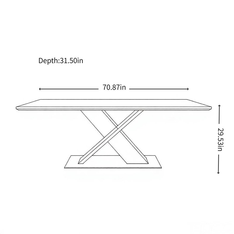 French Retro Creative Dining Table