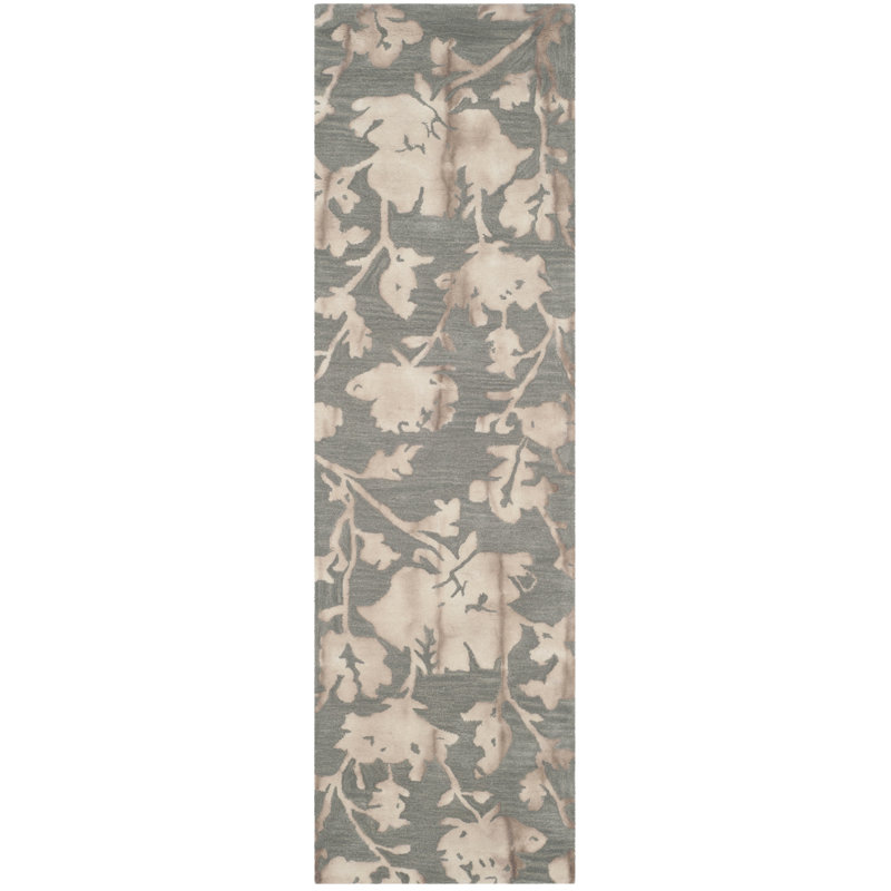 Coleman Hand Tufted Wool Floral Rug, Runner 2'3" x 10'