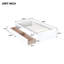 Lit simple en bois d'hévéa blanc avec 2 tiroirs, installation facile, mouvement silencieux des tiroirs, style contemporain, fonctionnel, base stable-564071215