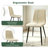4-Piece Linen Upholstered Dining Chair Set with High Back & Metal Frame-146214572-146486668