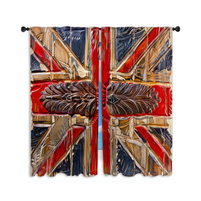 Paire de rideaux obscurcissant en polyester Jatzired