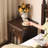 Dark-walnut Solid Wood + 1 drawers Nightstand