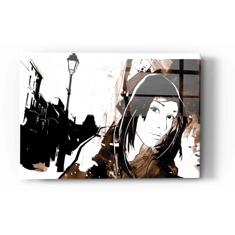 «Unmasked 3» par Jonathan Lam, art mural en verre acrylique, H 12 po x l 16 po x P 0,12 po