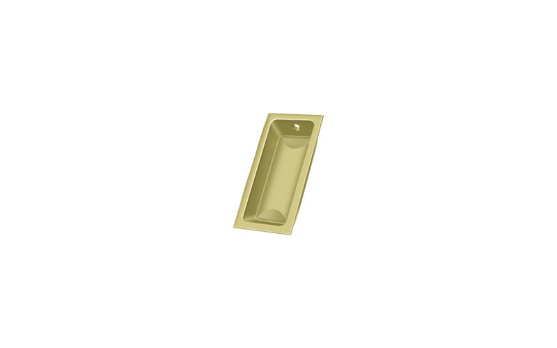 Flush Cup / Bin Pull, Polished Brass