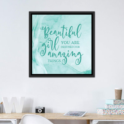 «Girl Inspired - Amazing» par Tara Reed, reproduction d'art textuel