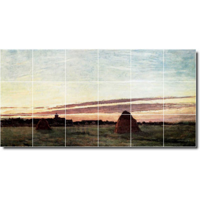 Carreau de céramique décorative 25,5 po x 12,75 po 4,25 po x 4,25 po