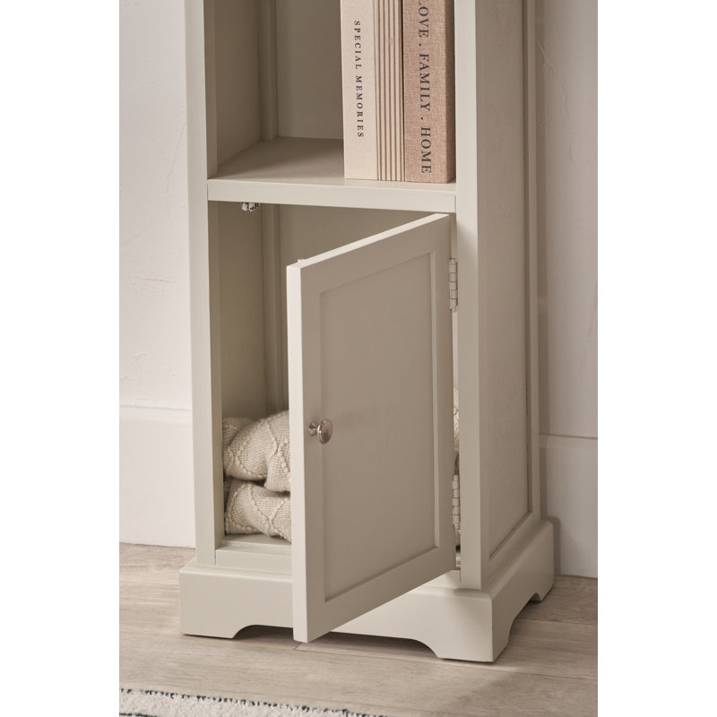 Croft 153cm H x 38cm W Bookcase, Linen Grey
