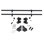6.6' Ladder Rail Kit For Removable Ladder Quiet Glide System