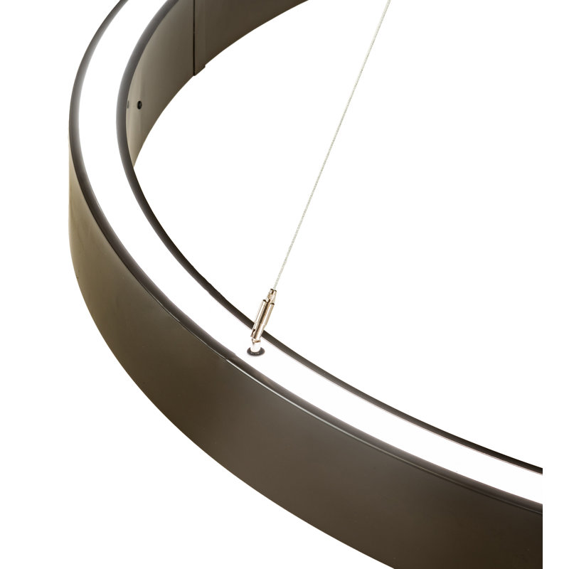 - Light Timeless Bronze LED Unique/Statement Pendant, 77" H x 59.75" W x 69.75" D